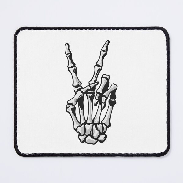 Item preview, Skeleton Hand Halloween Peace Sign designed and sold by pixiedustpaint.