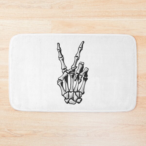 Item preview, Skeleton Hand Halloween Peace Sign designed and sold by pixiedustpaint.