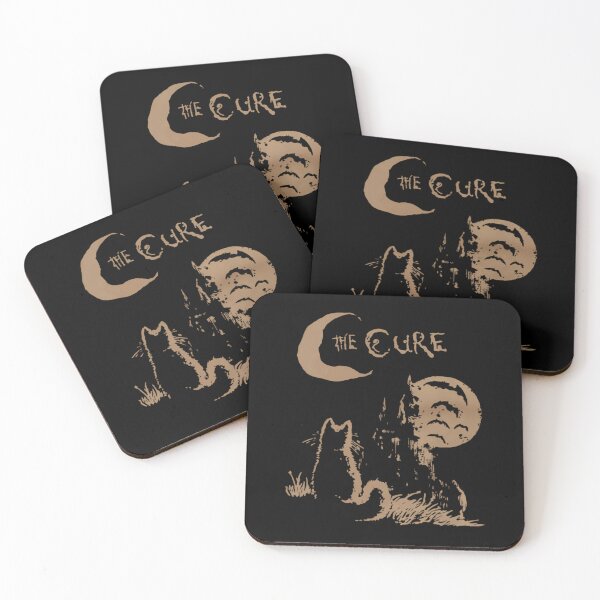 Item preview, the cure cat moon 90s alt indie rock band for men for women cat lover designed and sold by desgast tela.
