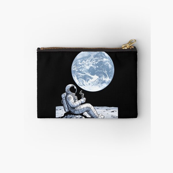 Item preview, Astronaut Drinking Coffee on the Moon, Earth View Space Lover, Cosmic Coffee designed and sold by Zizo-DR44.
