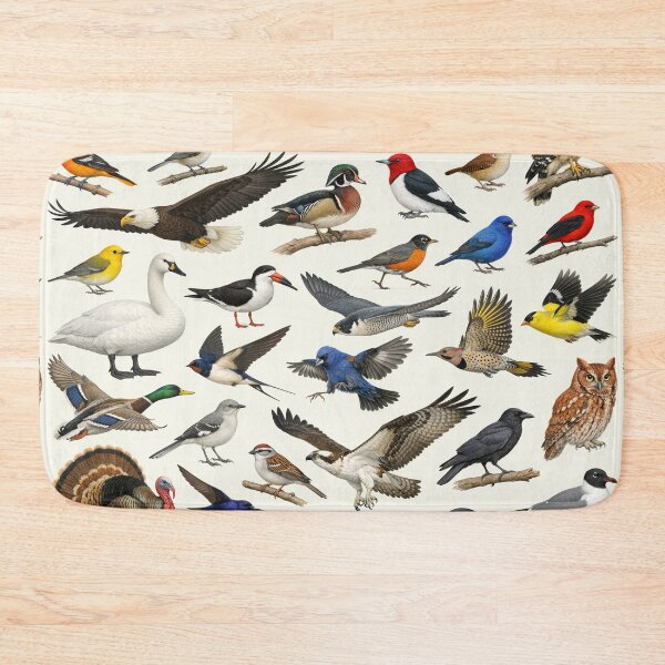 Item preview, Native Birds of Maryland Retro Style Identification Chart designed and sold by kakarikihill.