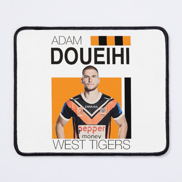 Item preview, Adam Doueihi West Tigers NRL Rugby Player Poster Design designed and sold by sarahdeva.