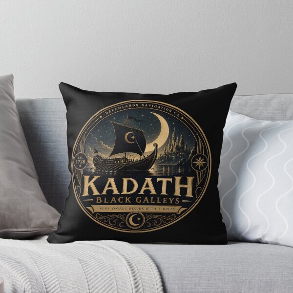 Item preview, Kadath Black Galleys | Dreamlands Navigation Co. | Vintage Lovecraft Sailing Logo designed and sold by Extravanganzza.