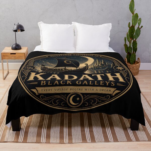 Item preview, Kadath Black Galleys | Dreamlands Navigation Co. | Vintage Lovecraft Sailing Logo designed and sold by Extravanganzza.