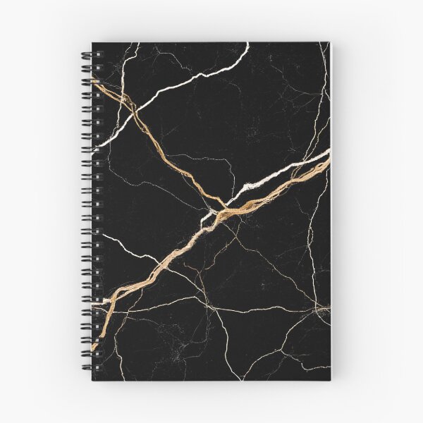 Item preview, Modern Black Marble with White & Gold Veins Aesthetic  designed and sold by aprajoos.