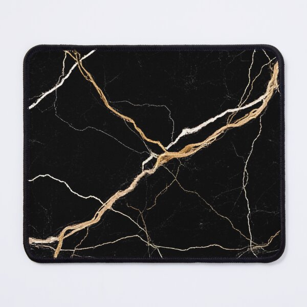Item preview, Modern Black Marble with White & Gold Veins Aesthetic designed and sold by aprajoos.