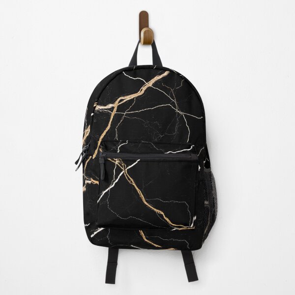 Item preview, Modern Black Marble with White & Gold Veins Aesthetic  designed and sold by aprajoos.