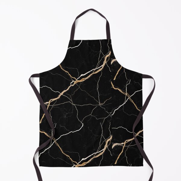 Item preview, Modern Black Marble with White & Gold Veins Aesthetic designed and sold by aprajoos.