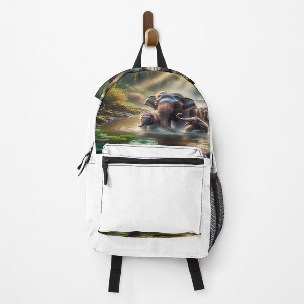 Item preview, Elephants in a Serene Forest Scene II designed and sold by ProofChalice721.