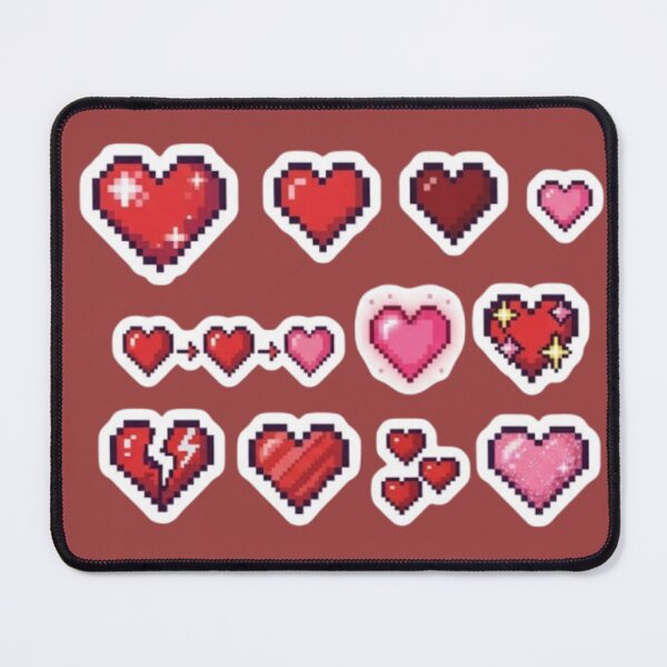 Item preview, Hearts from collections in pixel art style designed and sold by Purpleclomb.