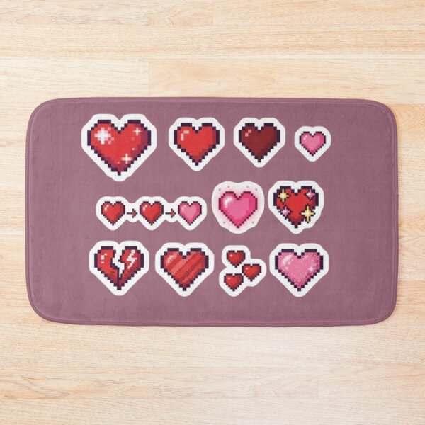 Item preview, Hearts from collections in pixel art style designed and sold by Purpleclomb.