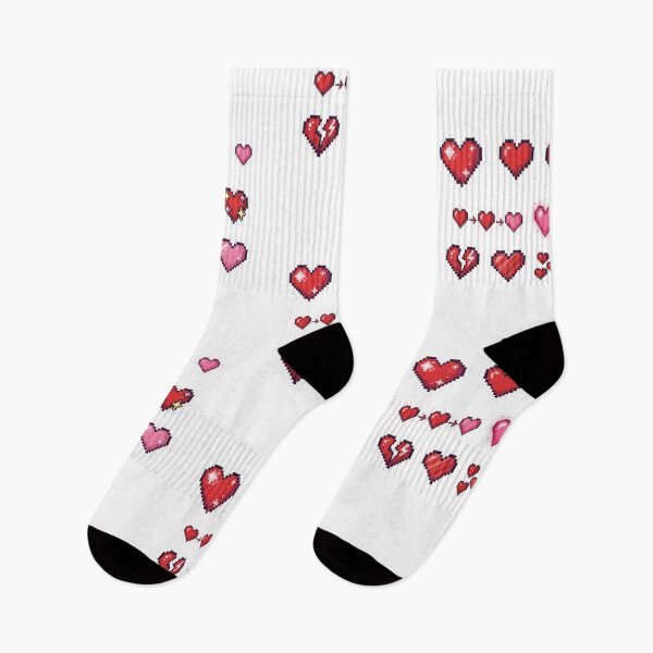 Item preview, Corazones de colecciones al estilo pixel art designed and sold by Purpleclomb.