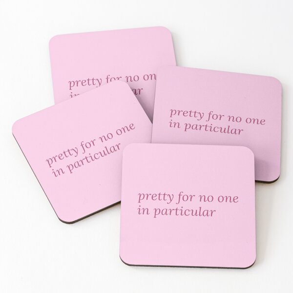 Item preview, Pretty for No One in Particular — Pink Italic Serif Quote | Feminist Self Love Gift, Soft Life Sticker designed and sold by ArtofDari.