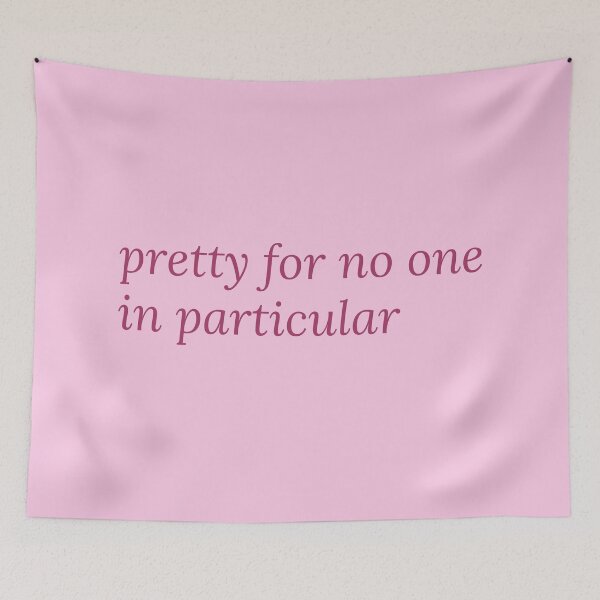 Item preview, Pretty for No One in Particular — Pink Italic Serif Quote | Feminist Self Love Gift, Soft Life Sticker designed and sold by ArtofDari.