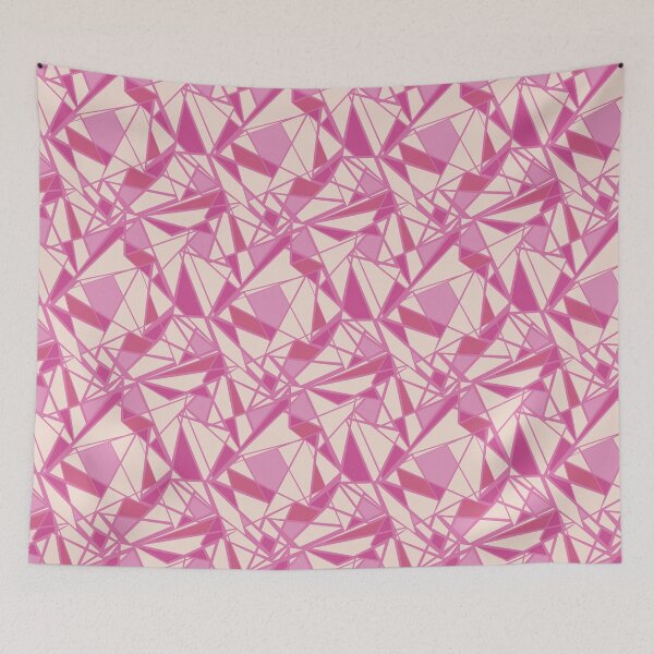 Item preview, Geometric pattern abstract color pink designed and sold by fuzzyfox.