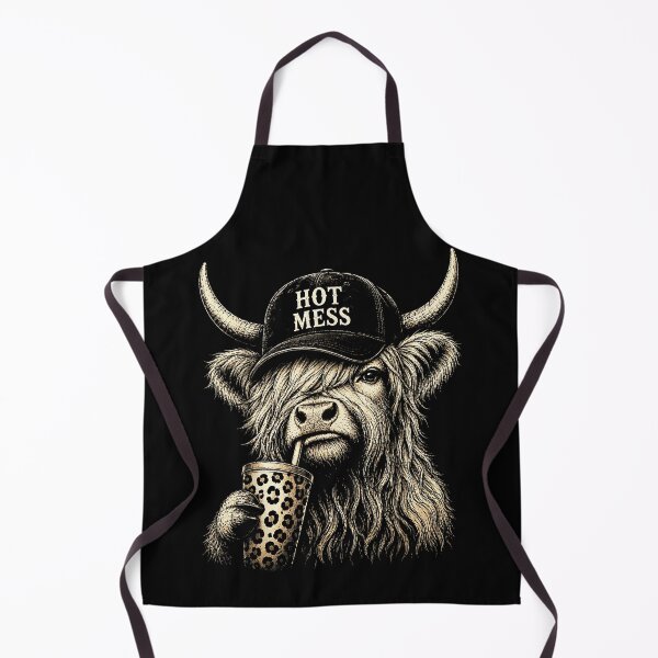 Item preview, Hot Mess Highland Cow designed and sold by lolayart.