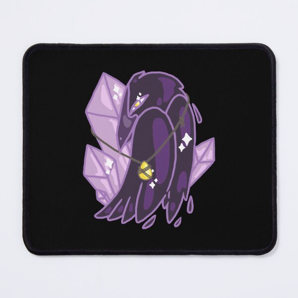 Item preview, Crystal Raven Cute Gothic Witchy Bird Gemstone Art designed and sold by PocketBlossome.