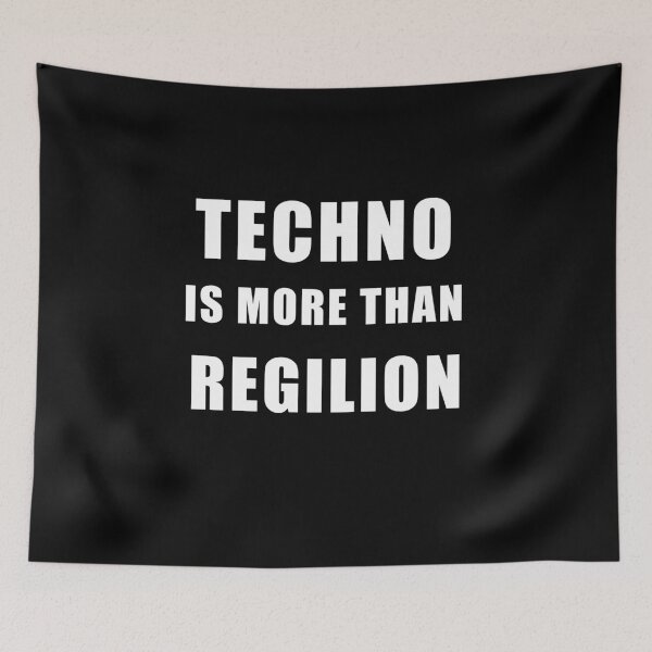 Item preview, techno religion designed and sold by Festivalitis Tshirt.