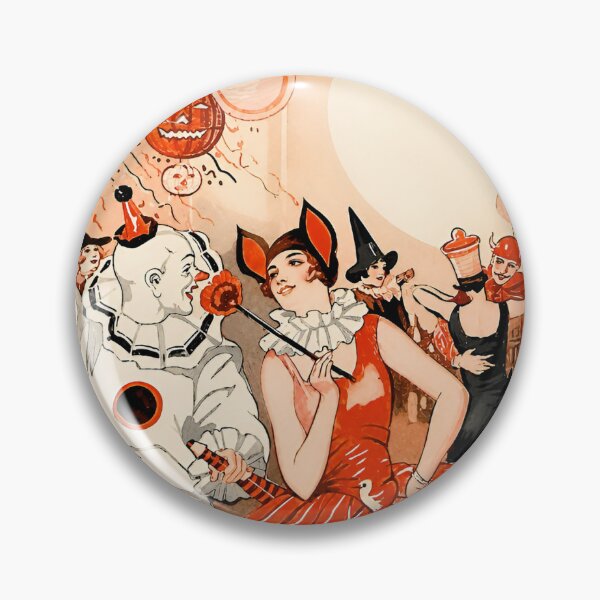 Item preview, Vintage Halloween Costume Party Illustration Antique Masquerade 1920s Halloween Deco designed and sold by EmiliaBassano.