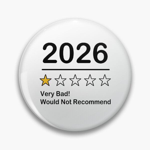 Item preview, 2026 Very Bad Year Would Not Recommend, One Star Rating designed and sold by Thevulcano.