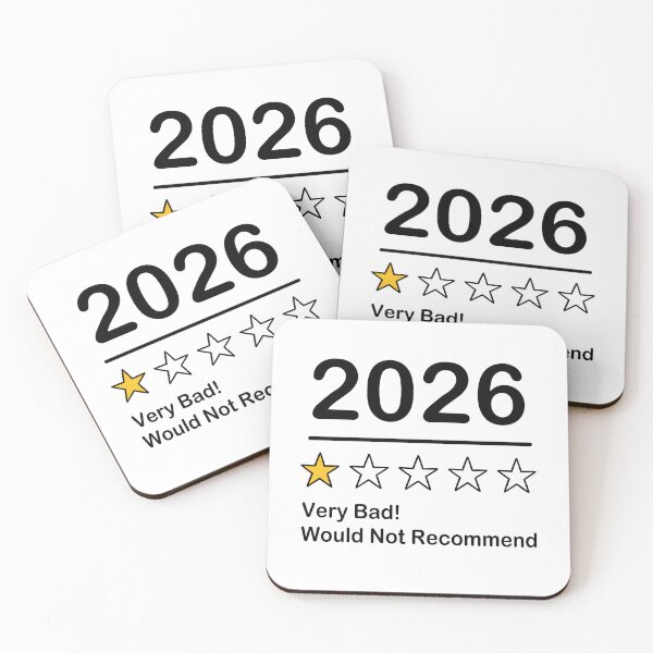 Item preview, 2026 Very Bad Year Would Not Recommend, One Star Rating designed and sold by Thevulcano.