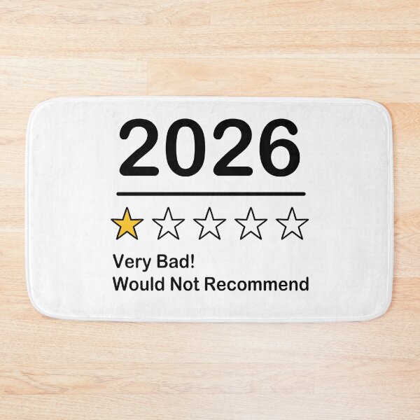 Item preview, 2026 Very Bad Year Would Not Recommend, One Star Rating designed and sold by Thevulcano.