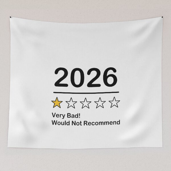 Item preview, 2026 Very Bad Year Would Not Recommend, One Star Rating designed and sold by Thevulcano.
