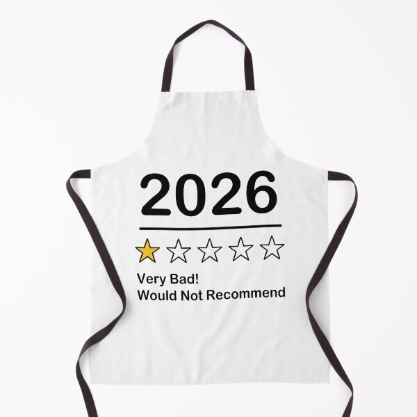 Item preview, 2026 Very Bad Year Would Not Recommend, One Star Rating designed and sold by Thevulcano.