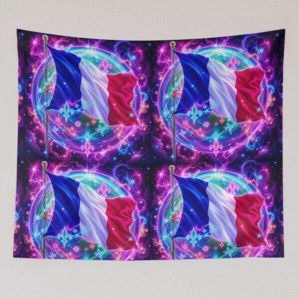 Item preview, Sparkling French Flag designed and sold by Harmonious Art.