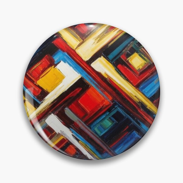 Item preview, Abstract Geometric Explosion Oil Paint Art designed and sold by Dzblack.