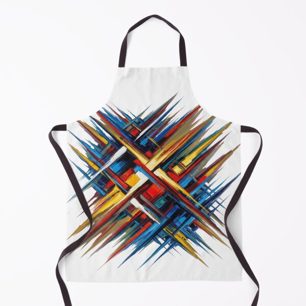 Item preview, Abstract Geometric Explosion Oil Paint Art designed and sold by Dzblack.
