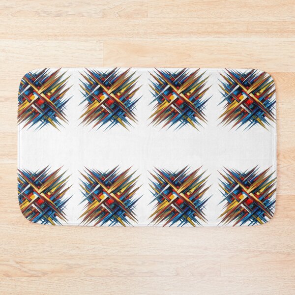 Item preview, Abstract Geometric Explosion Oil Paint Art designed and sold by Dzblack.