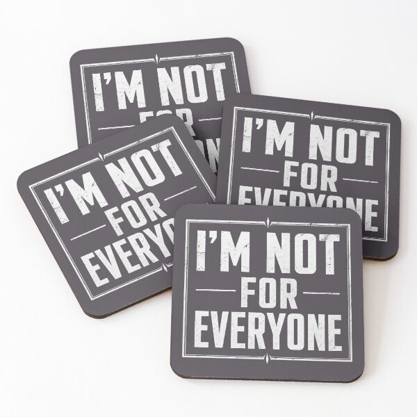 Item preview, I'm Not For Everyone | Bold Motivational Typography Design designed and sold by Aliplus+.
