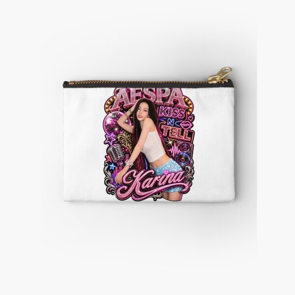Item preview, aespa Karina retro amusement park glowing lights poster designed and sold by Valereekmerch.