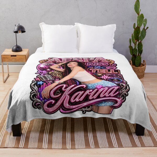 Item preview, aespa Karina retro amusement park glowing lights poster designed and sold by Valereekmerch.