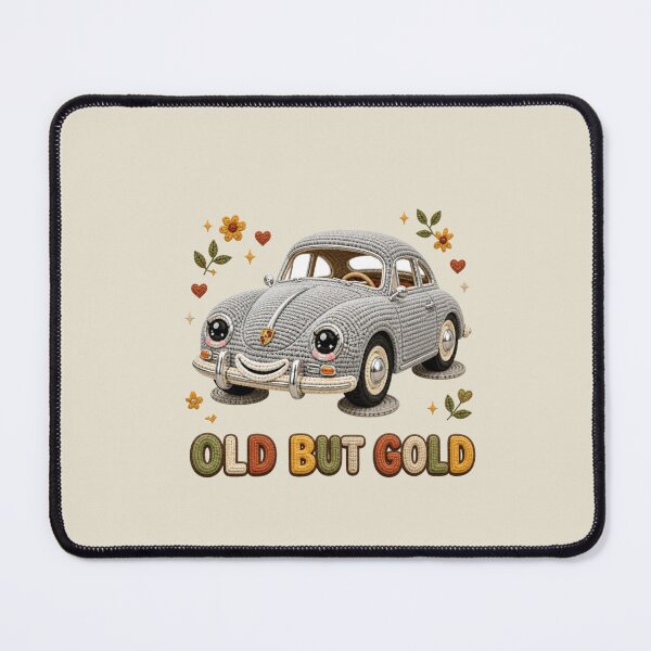 Item preview, Cute Crochet Porsche 356 Old But Gold Classic Car Design designed and sold by Panom Suavichien.