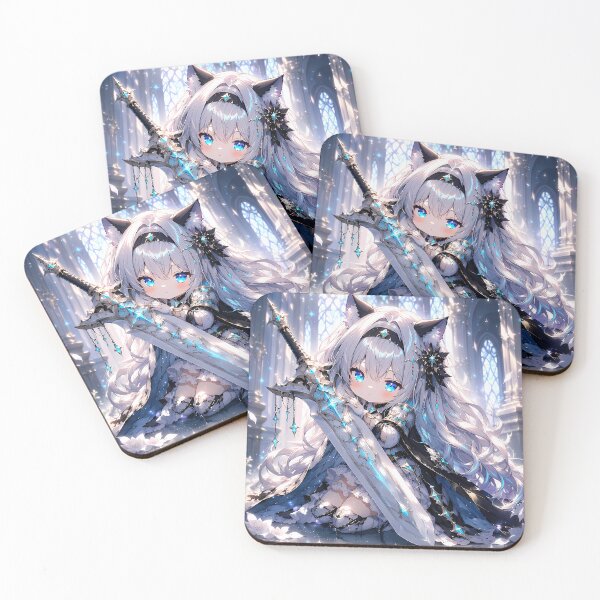 Item preview, Elaria Chibi Paladin Neko Anime Girl designed and sold by Revyra Design .