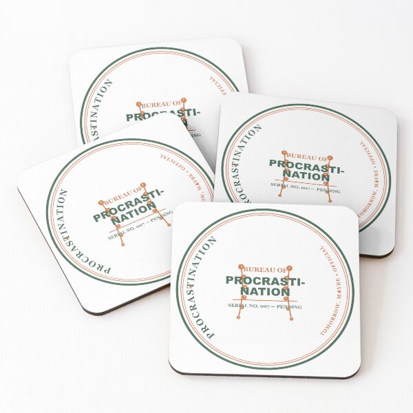 Item preview, Bureau Of Procrastination Official Seal Funny Design designed and sold by Mega-Shopping.