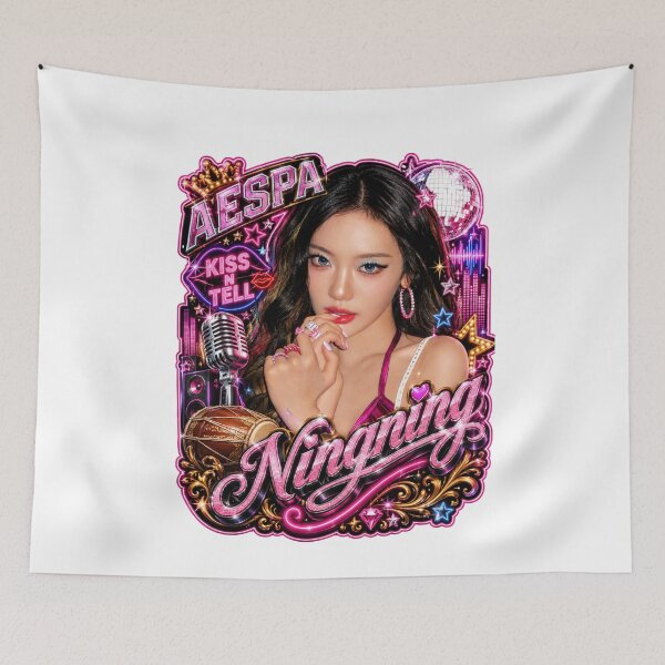 Item preview, Ningning aespa retro amusement park carousel night aesthetic designed and sold by Valereekmerch.