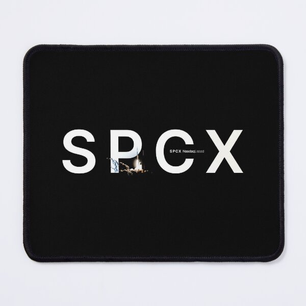 Item preview, SPCX Nasdaq Listed Space Launch Rocket Typography Logo designed and sold by sarahdeva.