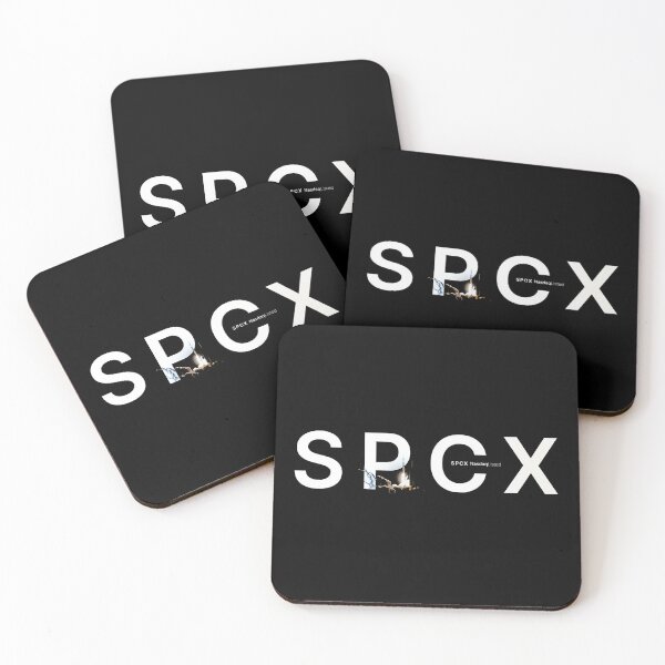 Item preview, SPCX Nasdaq Listed Space Launch Rocket Typography Logo designed and sold by sarahdeva.
