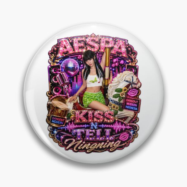 Item preview, aespa Ningning vintage amusement park glowing lights art designed and sold by Valereekmerch.