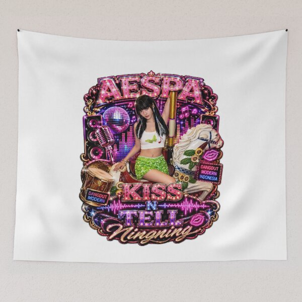 Item preview, aespa Ningning vintage amusement park glowing lights art designed and sold by Valereekmerch.