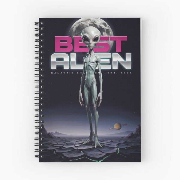 Item preview, Best Alien Galactic Champion Retro Sci Fi Poster designed and sold by Stellanward96.