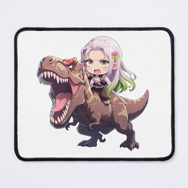 Item preview, Daki Demon Slayer Kawaii Chibi Dinosaur Rampage designed and sold by Dashsopaner.