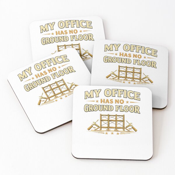 Item preview, My Office Has No Ground Floor – Funny Scaffolder & Scaffold Builder Gift designed and sold by WildHorizonArtDk.
