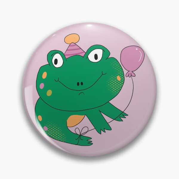 Item preview, Birthday Party Freddy Frog (Purple) designed and sold by yellowflowerhut.
