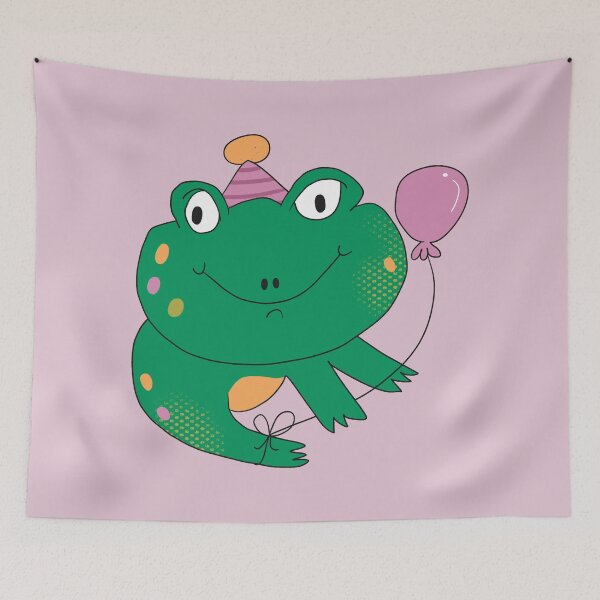 Item preview, Birthday Party Freddy Frog (Purple) designed and sold by yellowflowerhut.