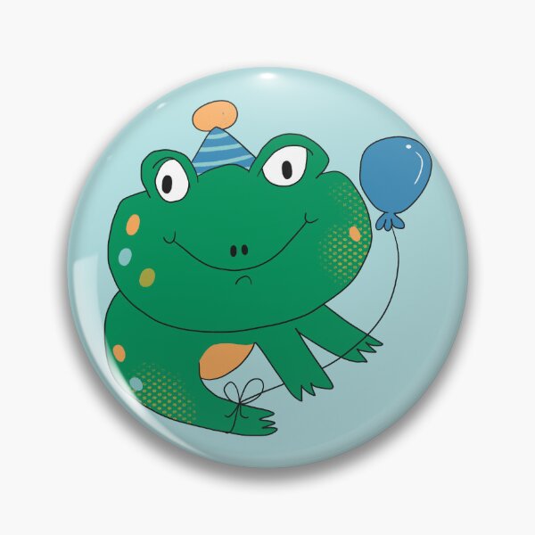 Item preview, Birthday Party Freddy Frog (Blue) designed and sold by yellowflowerhut.