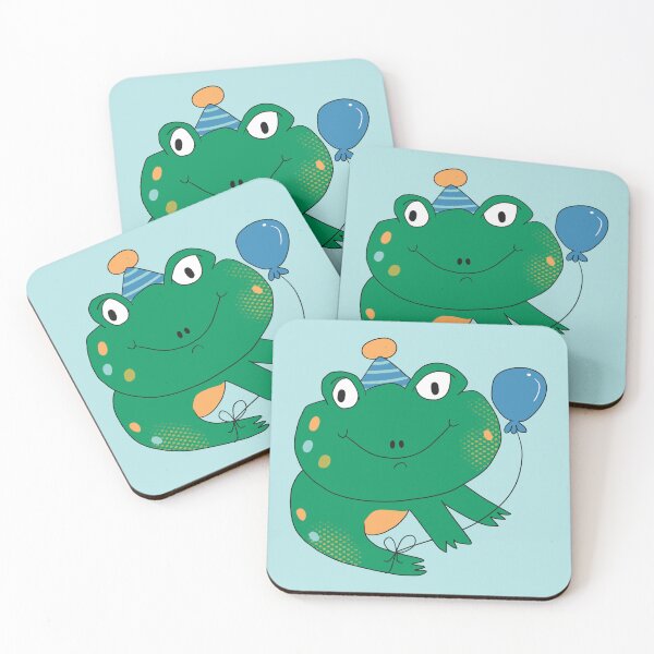 Item preview, Birthday Party Freddy Frog (Blue) designed and sold by yellowflowerhut.